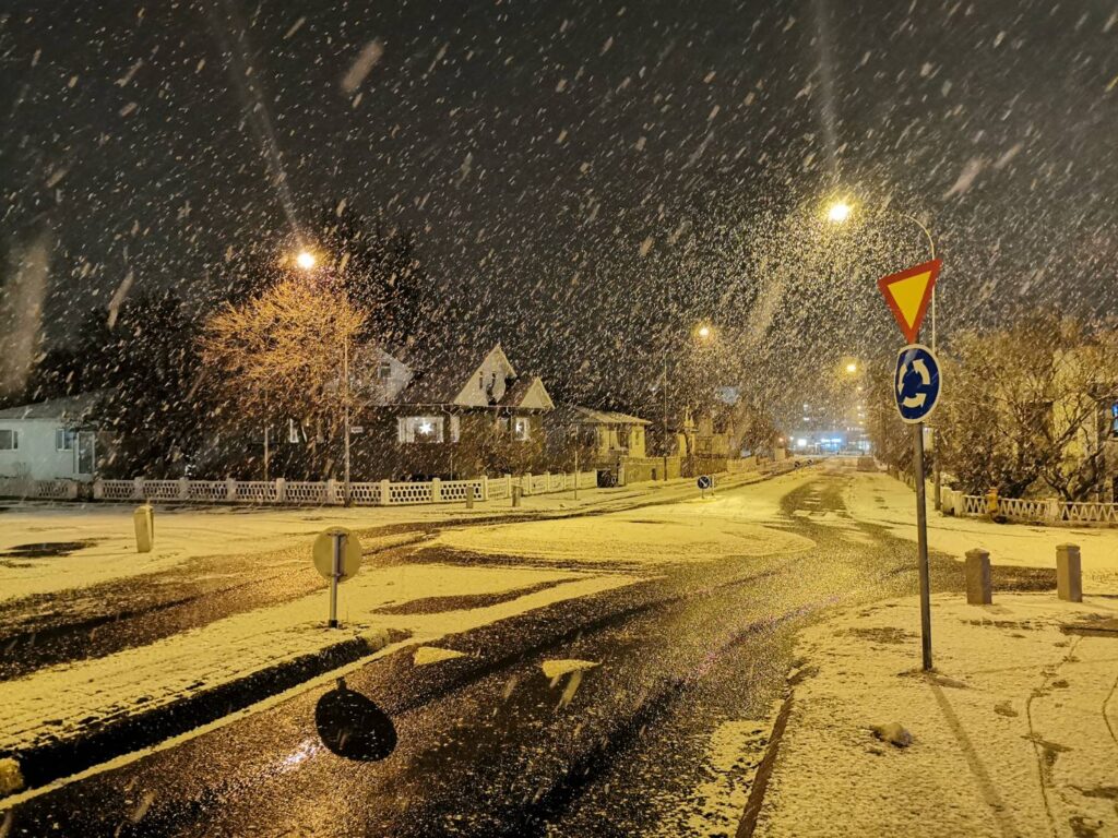 豪雪の帰り道